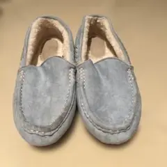 水色 スエード モカシン