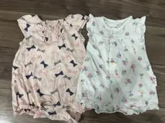 可愛いロンパース2点セット　70サイズ　半袖