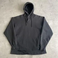 90s ラッセル プロコットン 無地 パーカー USA製 黒 ブラック XL