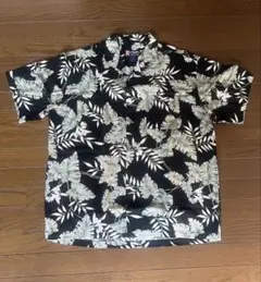 チャップスラルフローレン 90s アロハシャツ 半袖 ブラック L