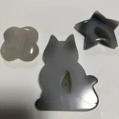 瑪瑙　ねこ　花　星　お散歩セット