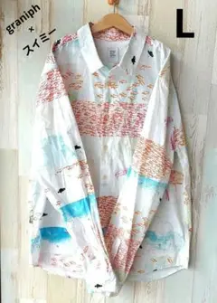 graniph スイミー 長袖シャツ Yシャツ L グラニフ