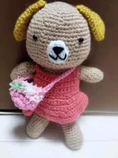 犬のあみぐるみ