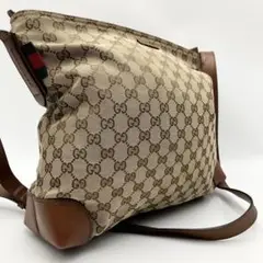 良品❤︎GUCCI ショルダーバッグ シェリーライン GGキャンバス レザー