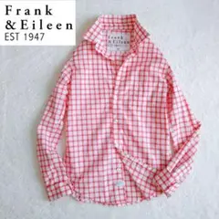 【美品】フランクアンドアイリーン ブラウス シャツ チェック 綿100%