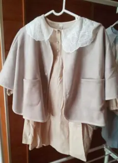 子供服 ワンピース ポンチョ １１０ 双子コーデ