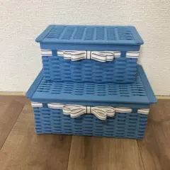 エコクラフト　クラフトバンド　小物入れセット