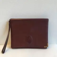 カルティエ マストライン セカンドバッグ ボルドー 1O2210Y