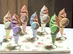 オレオ2色ミニ三角コーンソフトクリームセット