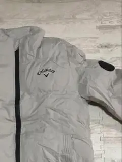 ゴルフウェア　グレージュジャケット Lサイズ ブラックパンツセット　パロディ商品