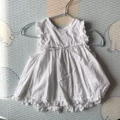 BEBE べべルダクティオン エプロンドレス ワンピース 70〜80cm