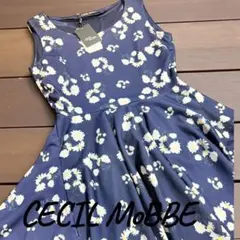 『新品』CECIL McBEE 花柄ノースリーブミニワンピース