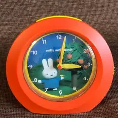 miffy and friends 目覚まし時計 置時計 オレンジ 訳あり