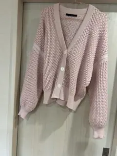 本日価格‼️値下げグレディブリリアン　カーディガン桜色ぽこぽこ素材