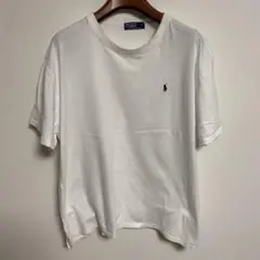 POLO RALPH LAUREN ポロ刺繍 ホワイトTシャツ XXL