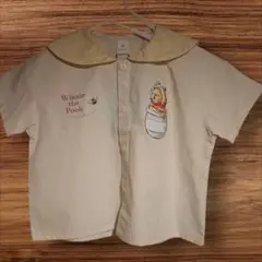 【新品タグ付き】ディズニー プーさん 半袖シャツ 90サイズ Cottoli