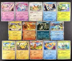 【コレクション】人気ポケモン 14枚まとめ売り ブイズ ピカチュウ 御三家
