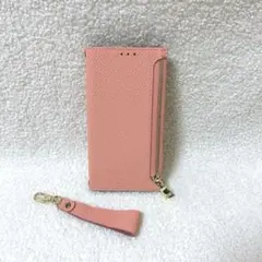 iPhone13ケース 手帳型ジッパー ファスナースマホケース カード入れ付き