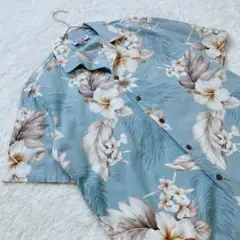 PACIFIC LEGEND パシフィックレジェンド　アロハシャツ　水色　M