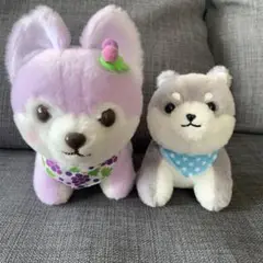 豆柴三兄弟ぬいぐるみ　2匹セット