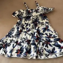 花柄オフショルダーワンピース 95cm