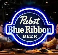 ブルー リボン Blue ribbon BEER LED ネオンサイン アメリカ