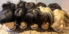 ウィッグ　10個　おまとめ　美容師用　趣味　練習用