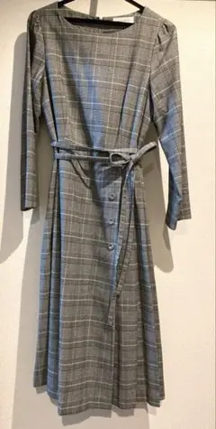 9月のみSALE！【Couture Broobh】チェック柄ロングワンピース