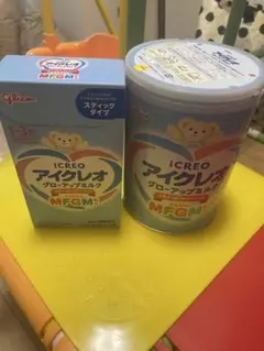 ICREO アイクレオ グローアップミルク 缶とスティックタイプセット
