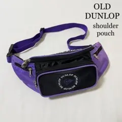 OLD DUNLOP ダンロップ レトロ ウエストポーチ ショルダーバッグ 黒