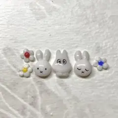 お値下げ☆ネイルパーツ 3D ミッフィー おばけ お花 キャラクター