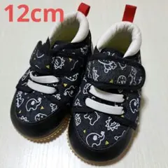 未使用 西松屋 12cm スニーカー ブラック 男の子