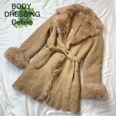 BODY DRESSING Deluxe 羊革 ムートン コート イタリア製