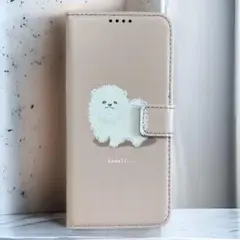 ポメラニアン 手帳型iPhoneケース 15pro max