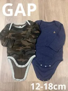 GAP ベビー ロンパースセット ネイビー 迷彩 2点