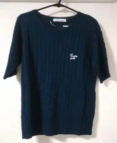 エイダ 半袖ニット サマーニット ネイビー F