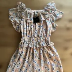 新品タグ付き　ricori サロペット　オールインワン ピンク　花柄