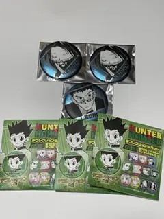 HUNTER×HUNTER デコレクション缶バッジ　フェイタン　レオリオ