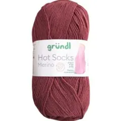 Gründl　メリノ　単色　50g　28番　ボルドー