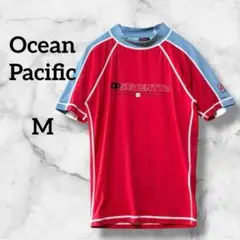 1304　オーシャンパシフィック　スポーツ　アウトドア　レッド×サックス　M