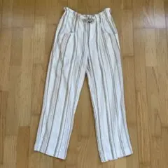 ZARA ストライプ柄綿麻パンツ サイズ140から150