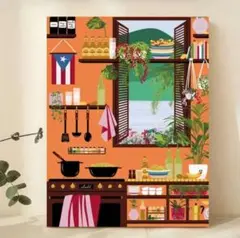 アートポスター　ミッドセンチュリー　北欧　カフェ　キッチン　インテリア　A3