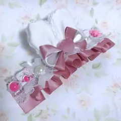 [P41]おまんじゅう用うさ耳ヘッドドレス[ピンク]