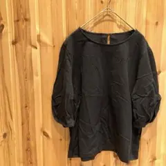 【シスベイル】Tシャツ　5分袖　綿100％　ネイビー系　紺色系　日本製