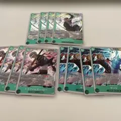 ワンピースカード　受け継がれる意志　緑デッキパーツ　12枚セット