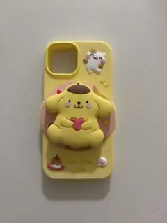 ポムポムプリン　iPhoneケース　iPhone15 スマホリング