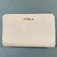 フルラ 二つ折り財布 ピンクベージュ