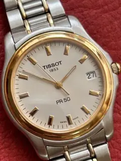 TISSOTティソPR50コンビカラーメンズクオーツ新品電池交換済み