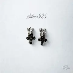 メンズ 十字架 ストリート ピアス 625-4 シルバー925 ヴィンテージ