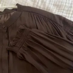 美品　LOUNIE ルーニィ ブラウス ブラウンM